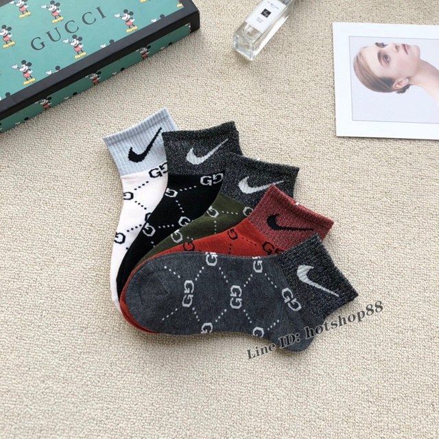 gucci古奇專櫃爆款GG系列男女款中短款襪子船襪 mmyj1819